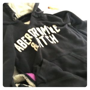 Blue Abercrombie &fitch hoodie